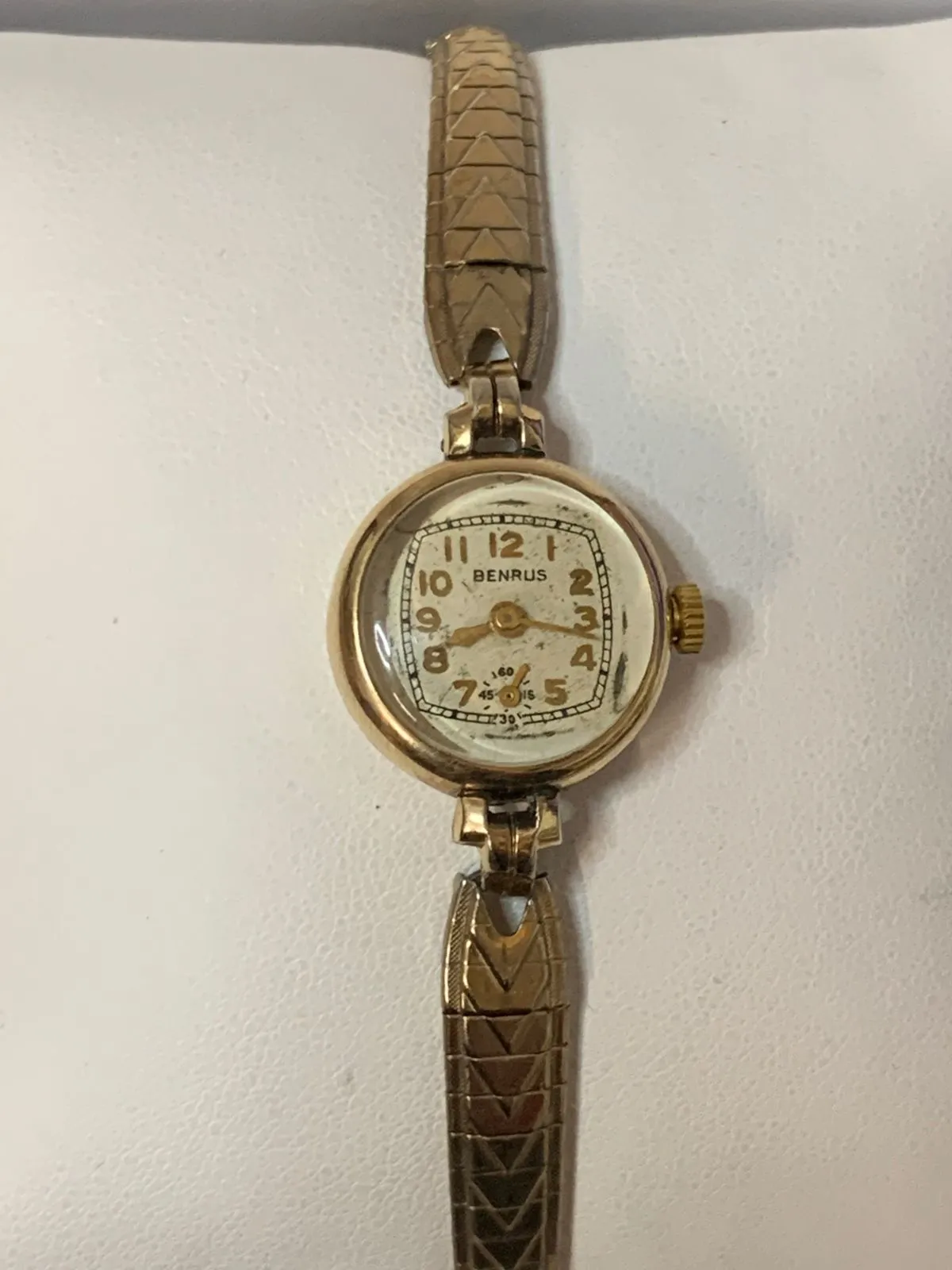 Benrus 10K RGP Ladys Vintage 1930s Watch w/ Unique Design Case -$3.5K APR w COA!